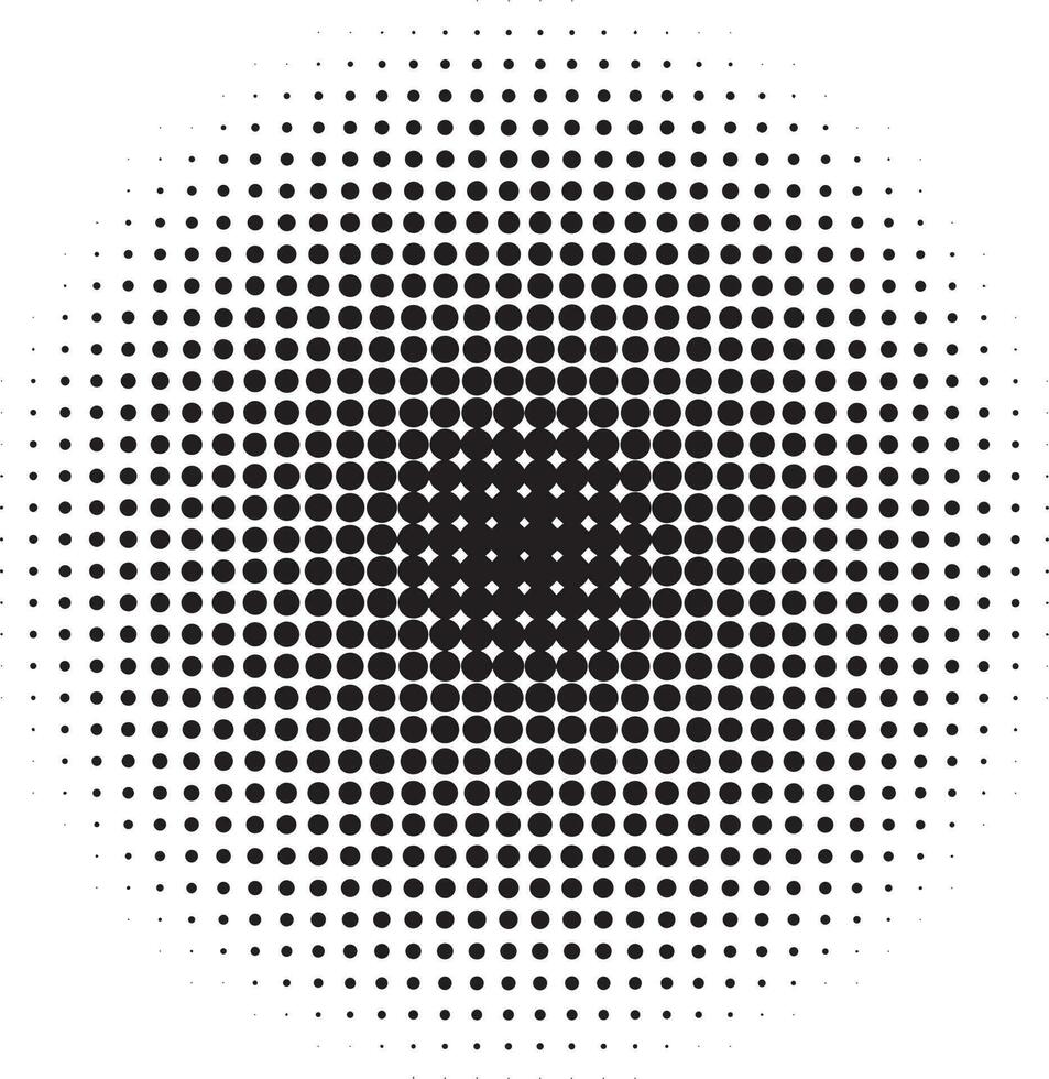 Halftone circular dots  vector