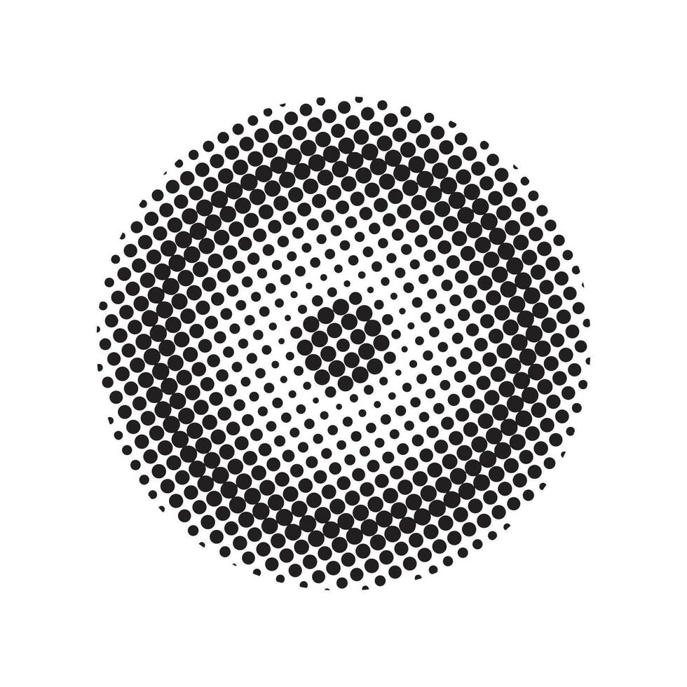 Halftone dot pattern texture vector