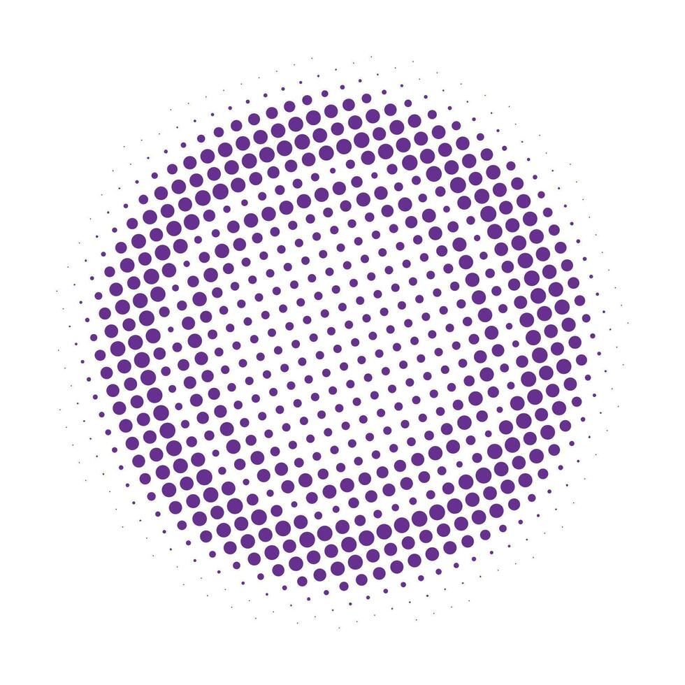 vector de círculo de semitono abstracto