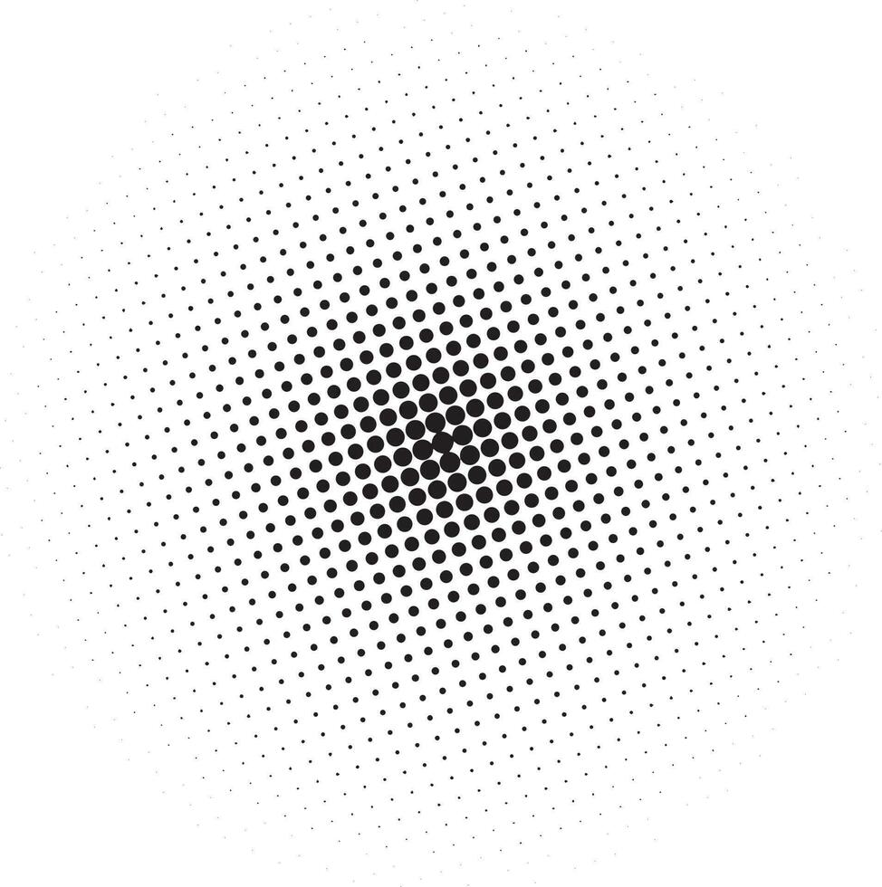 Halftone circular dots  vector
