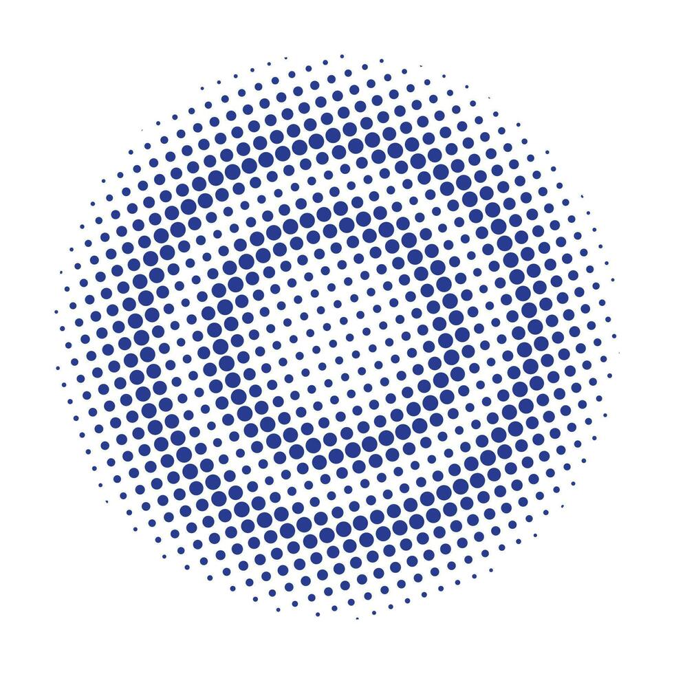 Abstract halftone circle vector