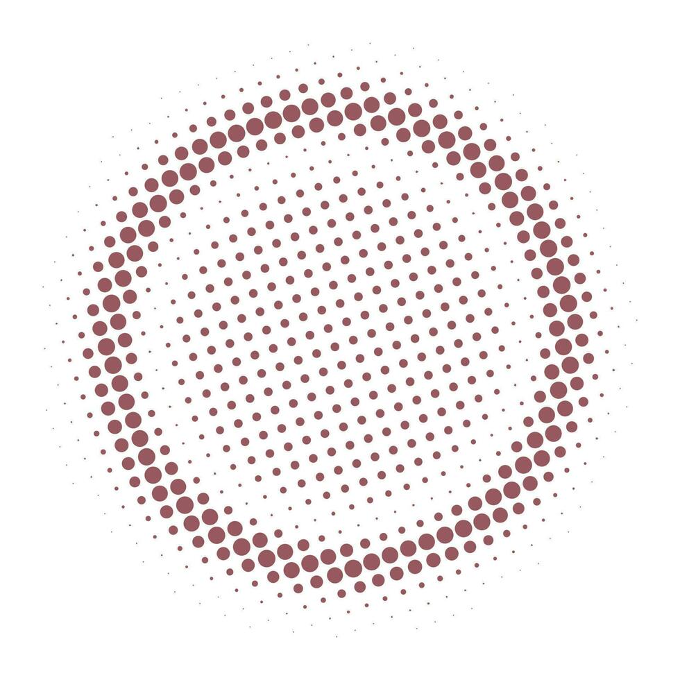 vector de patrón de semitono de círculo
