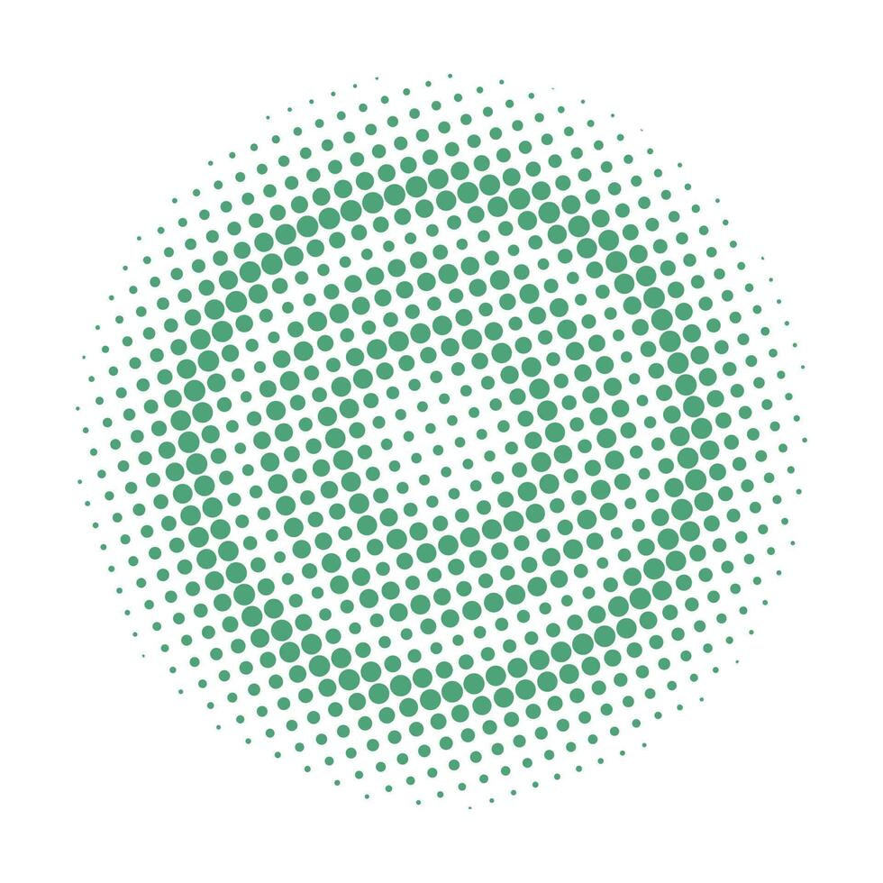 Abstract halftone circle vector
