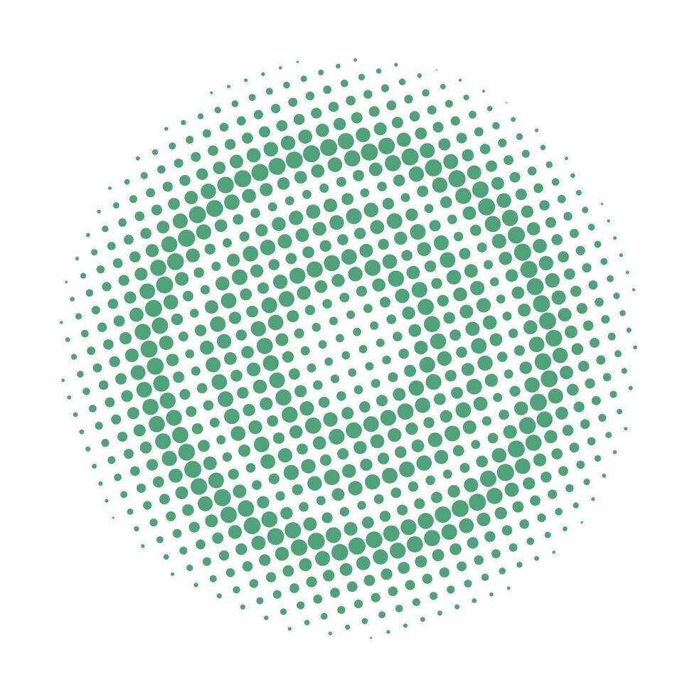 Abstract halftone circle vector