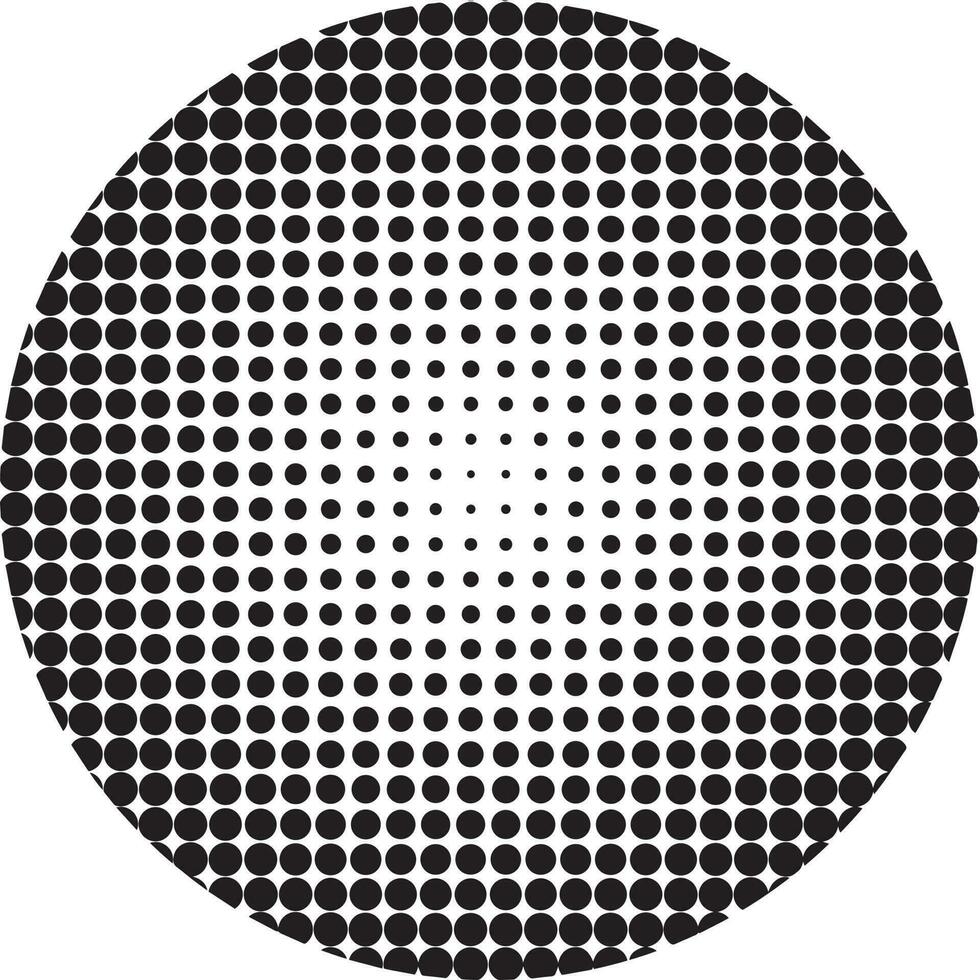 Halftone circular dots  vector