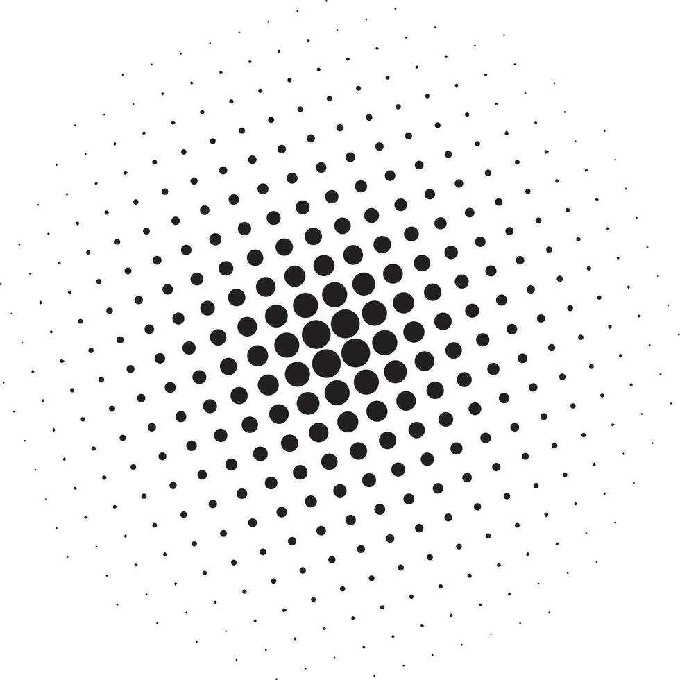 vector de puntos circulares de semitono