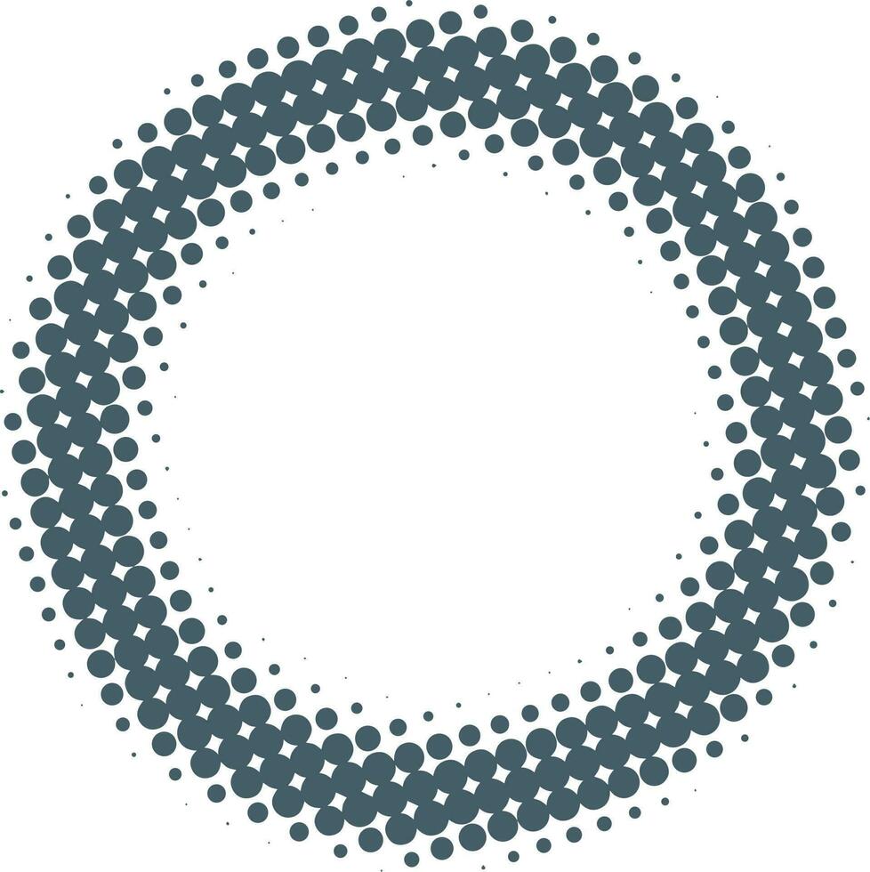 Halftone circular pattern and vector dots