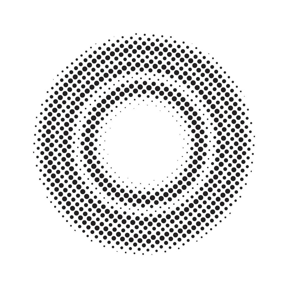 Circle halftone pattern background vector