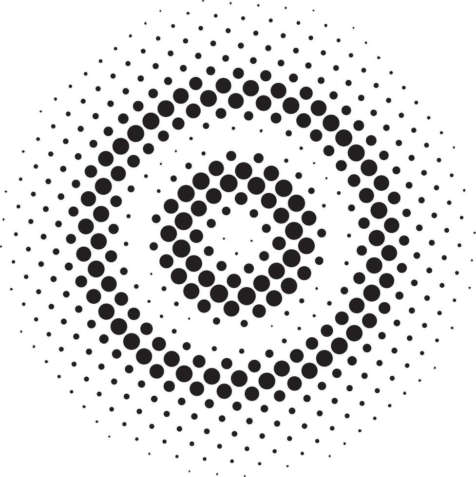 Circle halftone pattern background vector