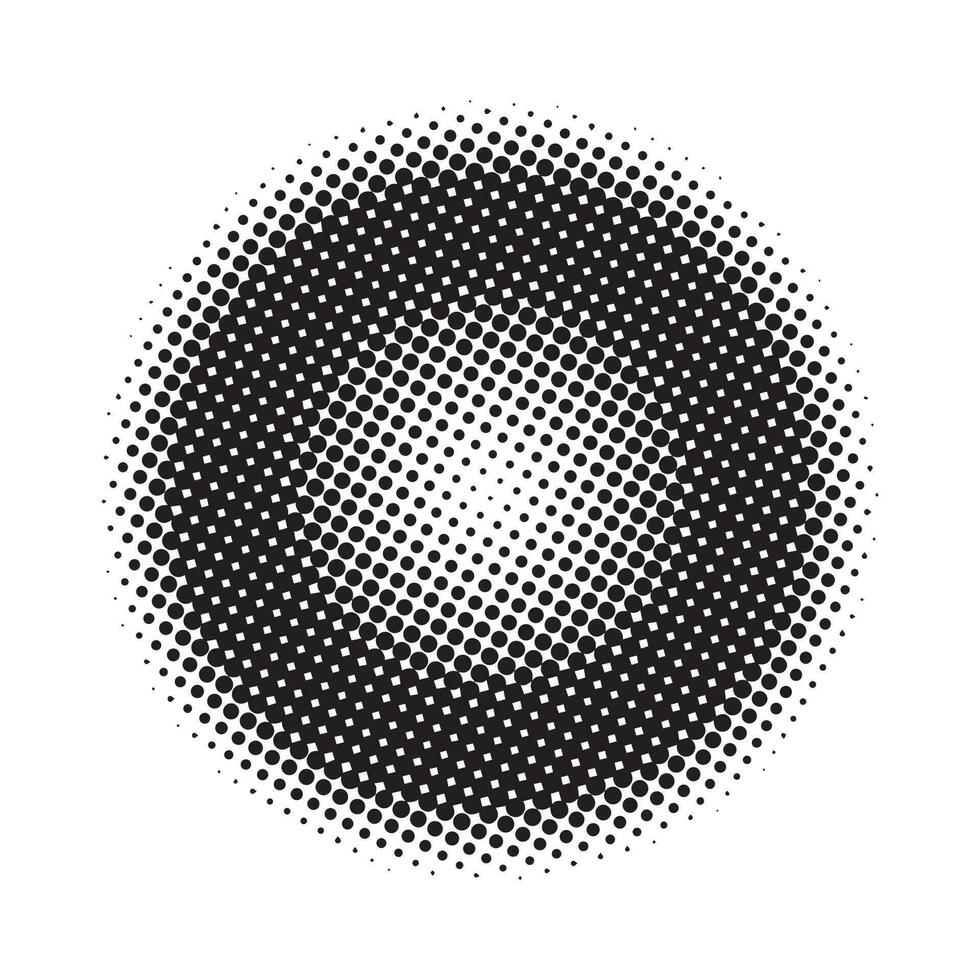 Circle halftone pattern background vector