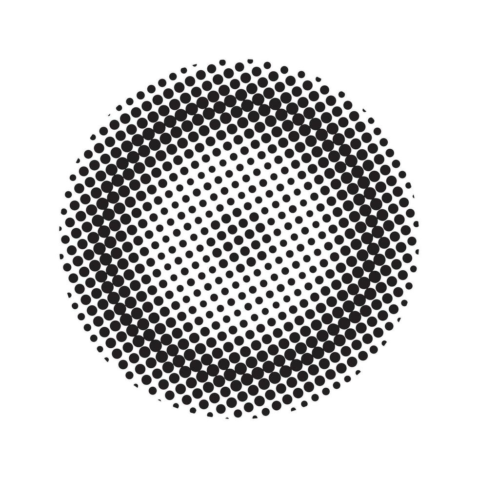 Halftone dot pattern texture vector