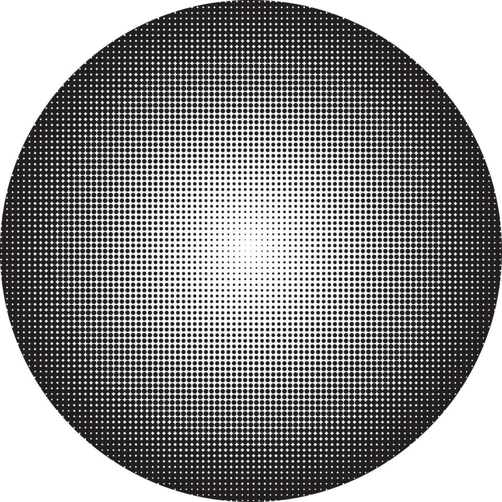 Halftone circular vector