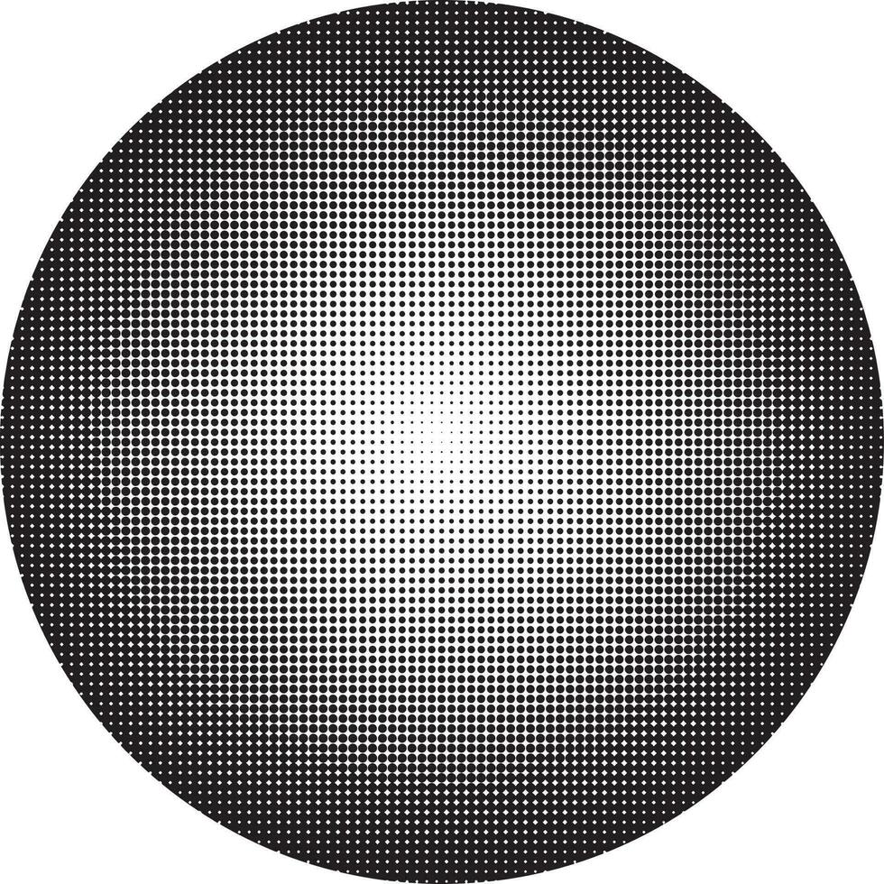 Halftone circular vector