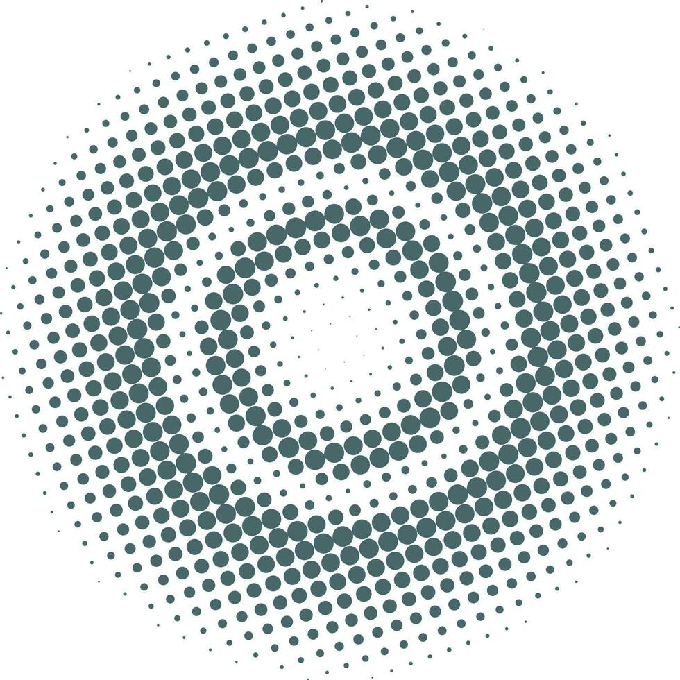 Abstract grunge halftone circles shapes vector