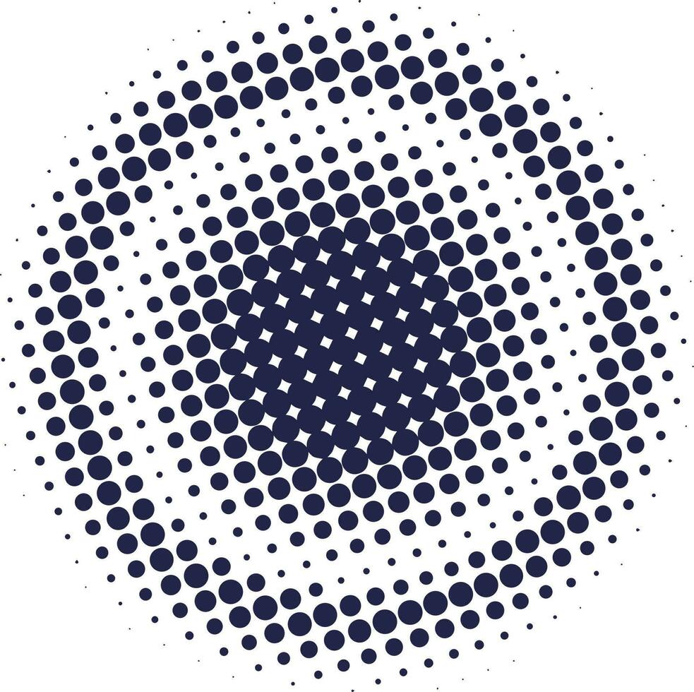 Halftone circular background vector