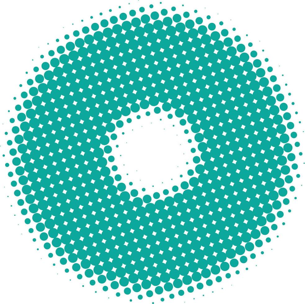 Halftone circular background vector