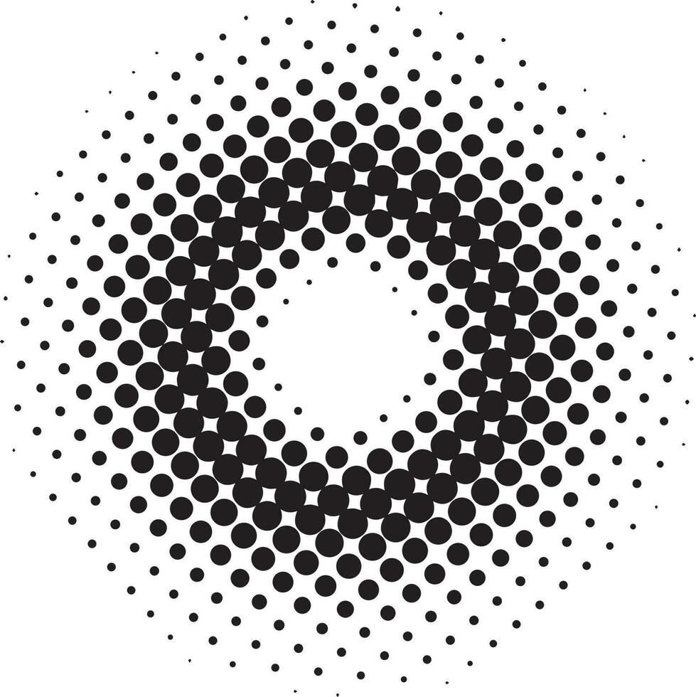 Halftone dot pattern texture vector