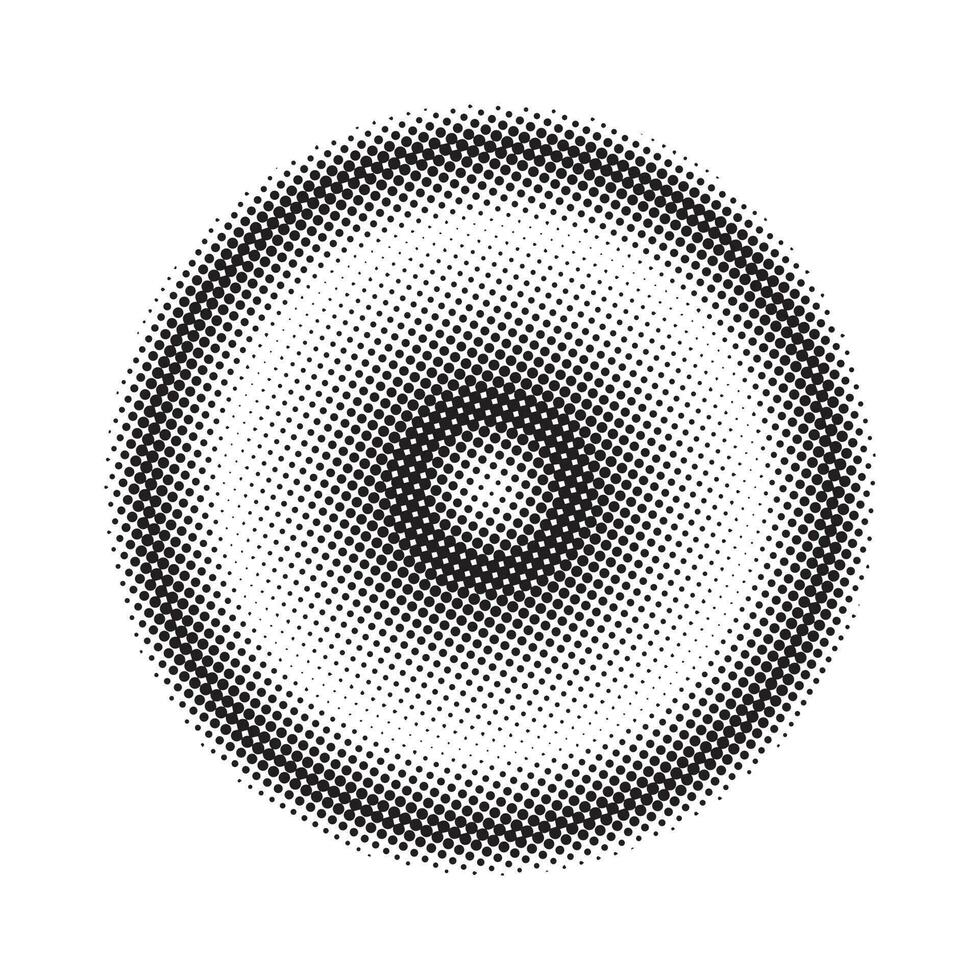 Abstract grunge halftone circles shapes background vector