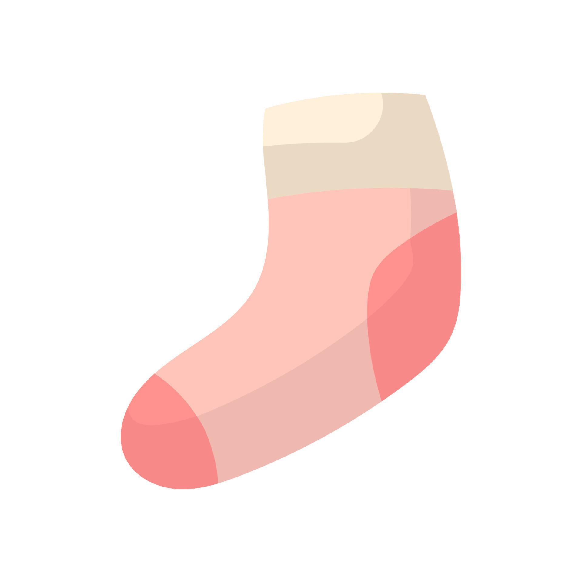 Woolen socks for feet icon. Accessory cotton and cartoon clothes