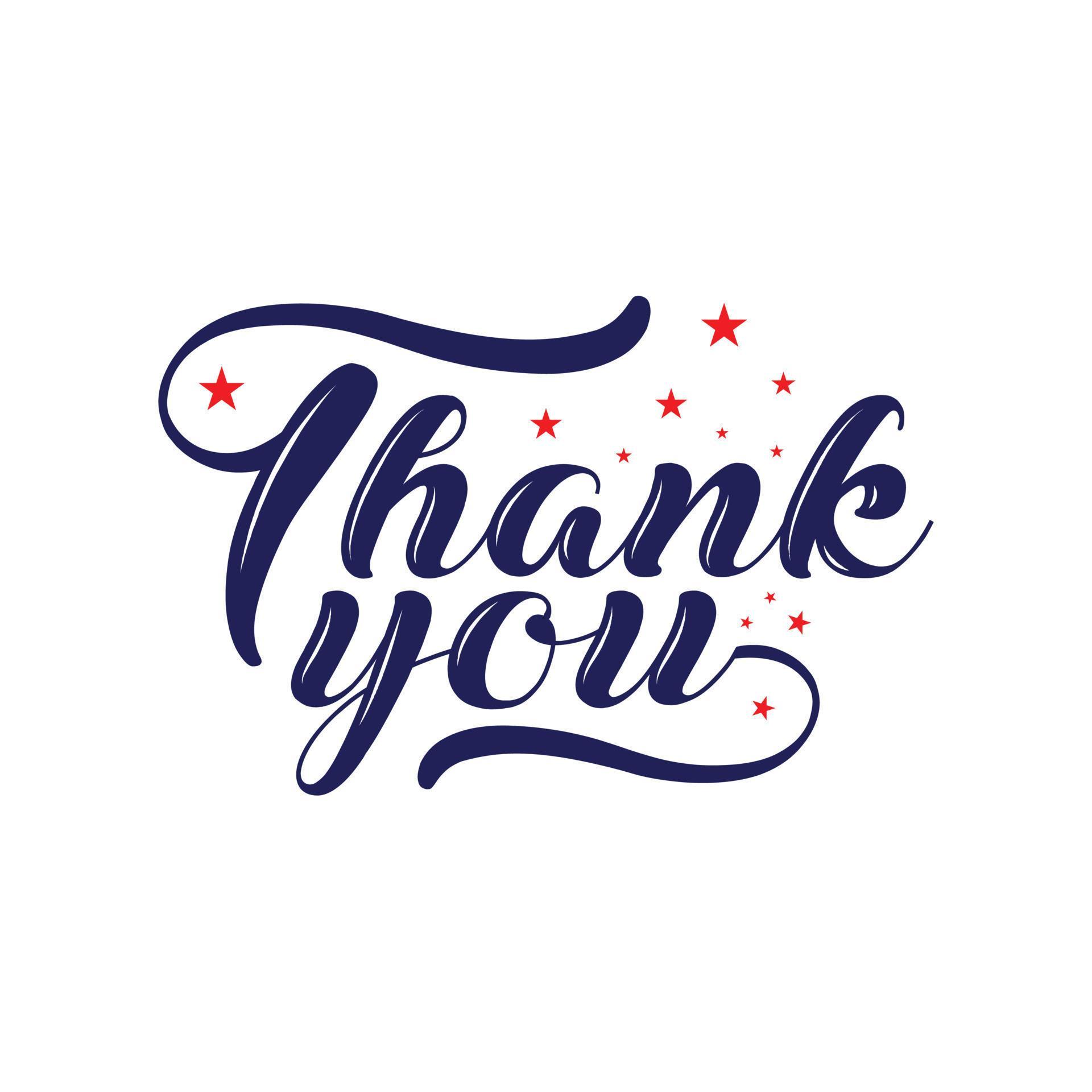 Thank you blue color typography design 13333679 Vector Art at Vecteezy
