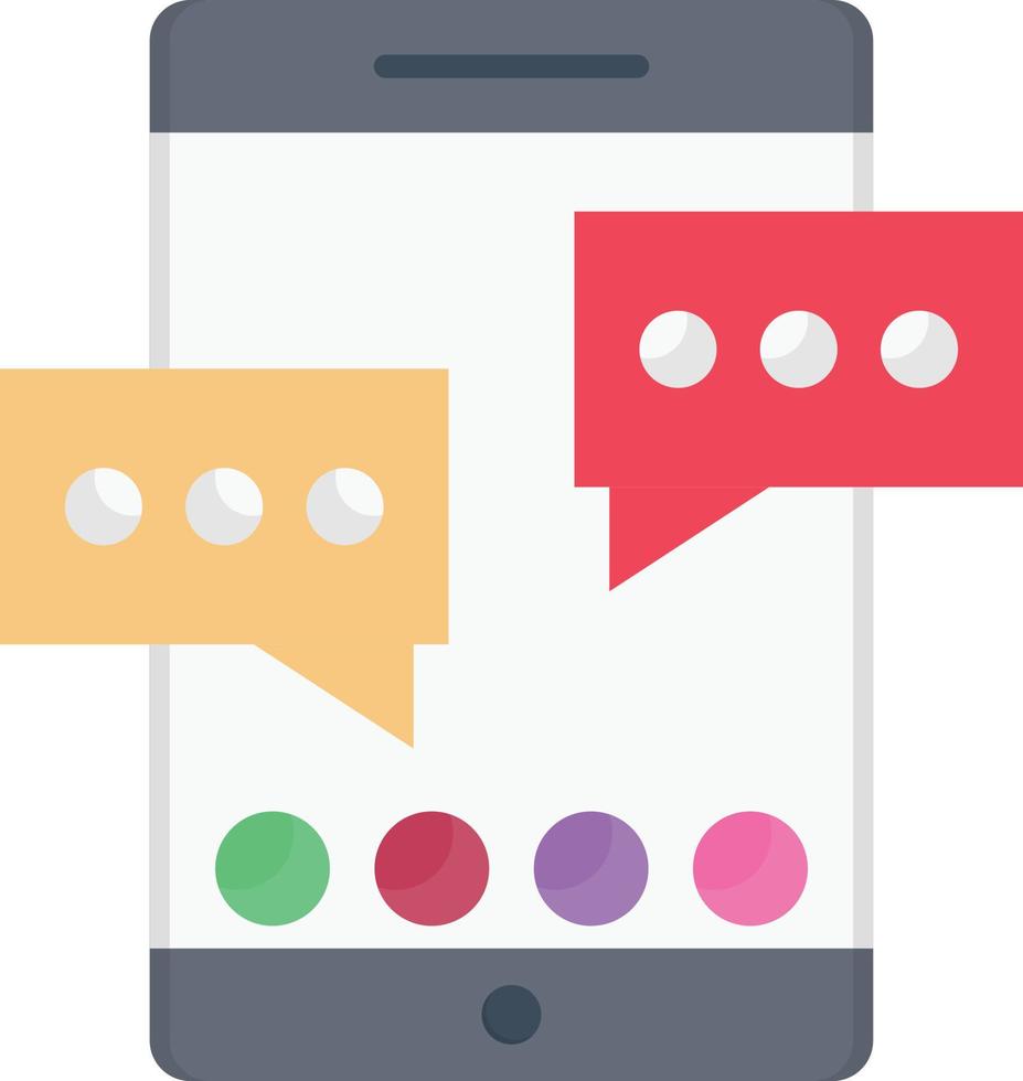 mobile chat vector illustration on a background.Premium quality symbols.vector icons for concept and graphic design.