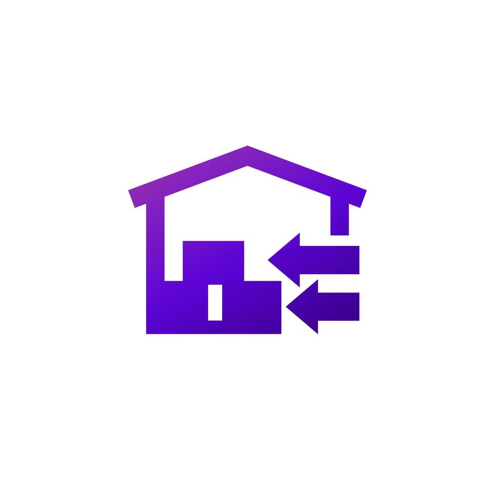 depot, move to warehouse icon vector