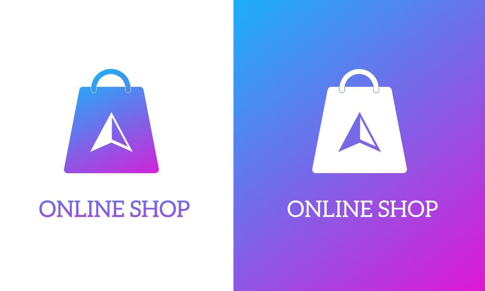 Illustration vector graphic of template logo bag online shop