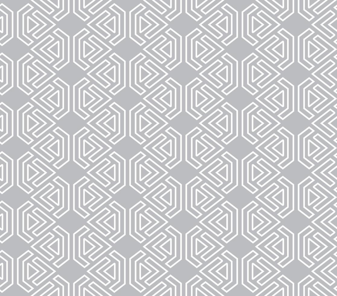 Abstract geometric shape seamless pattern, gray geometric background vector