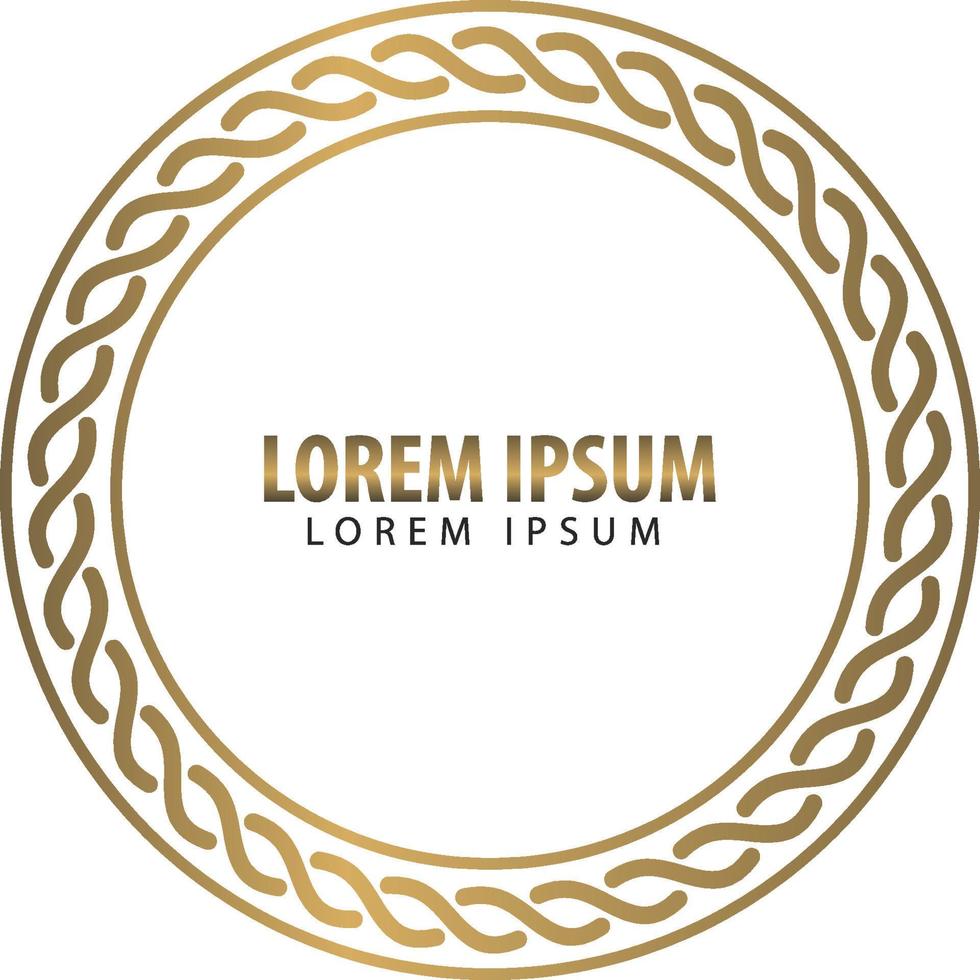luxury gold frame circle illustration1 13334549 Vector Art at Vecteezy