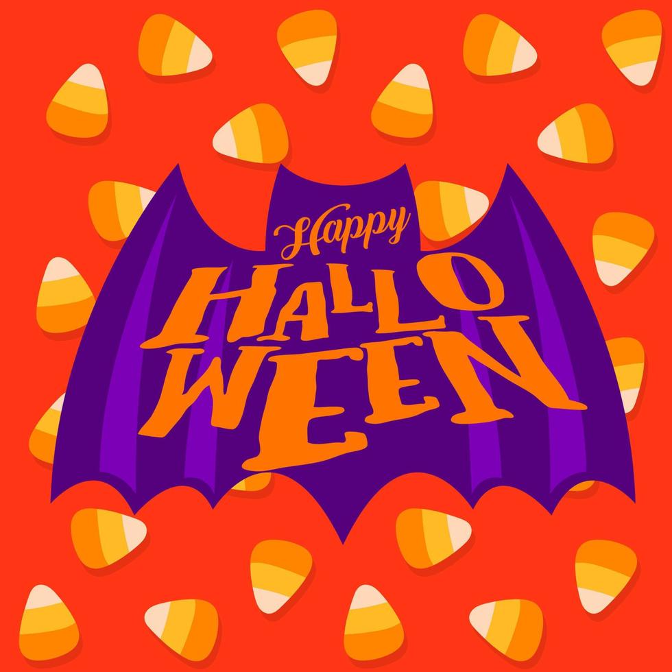 happy halloween day logo or emblem vampire silhouette vector