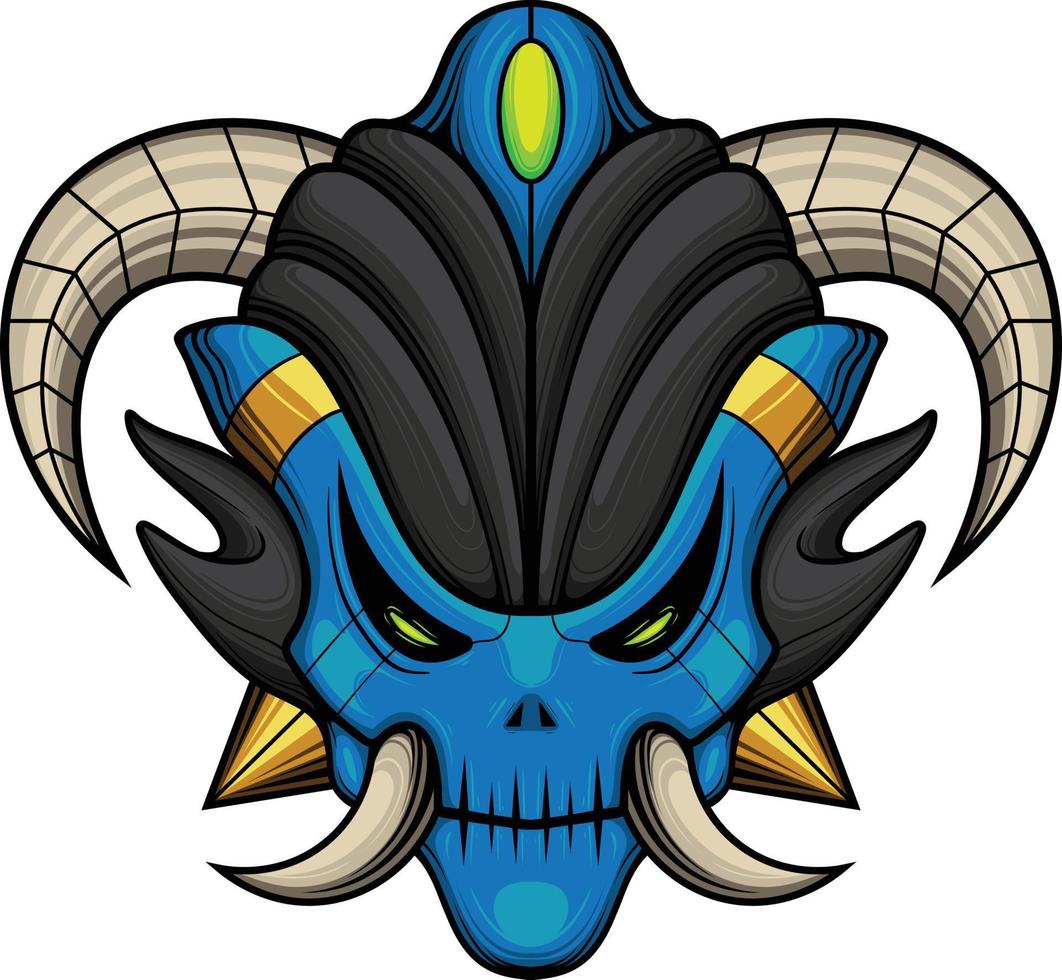 Vector illustration of alien head