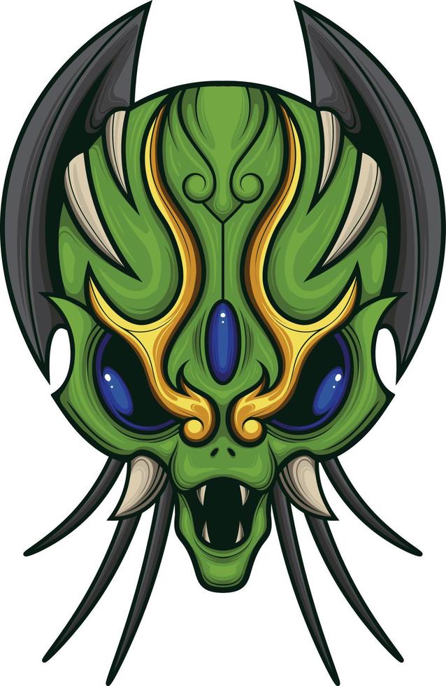 Vector illustration of alien head