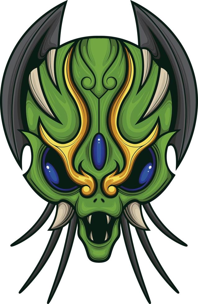 Vector illustration of alien head