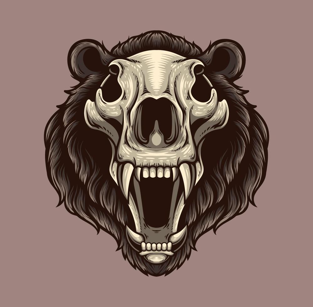 Vector illustration of bear head