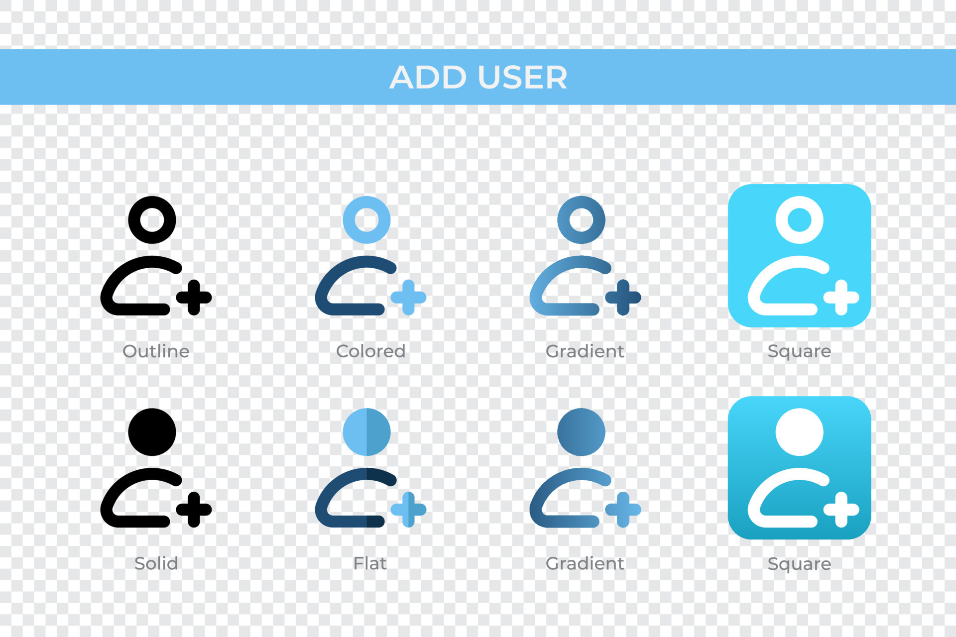 Add User Icon In Different Style Add User Vector Icons Designed In Outline Solid Colored Add User Icon In Different Style Add User Vector Icons Designed In Outline Solid Colored