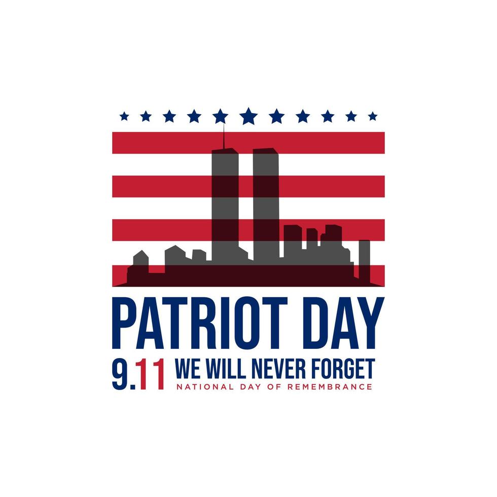 911 día del patriota fondo día del patriota septiembre vector imagen
