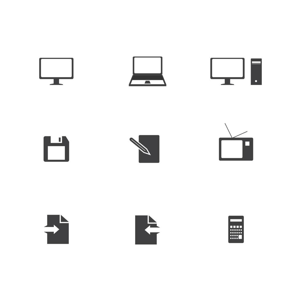 website element icons for web design vector