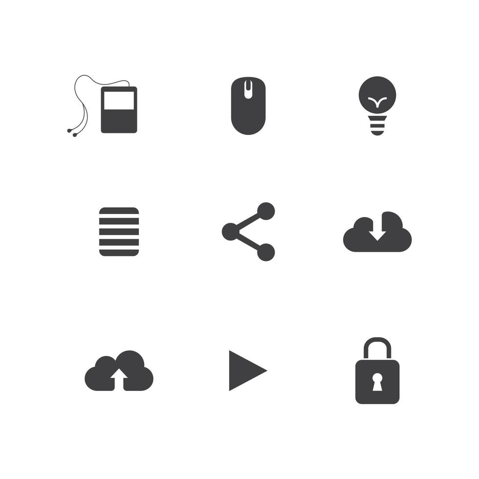 website element icons for web design vector