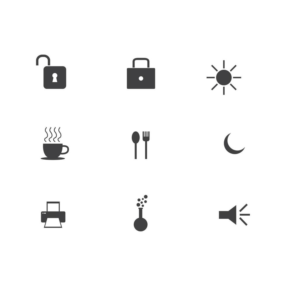 website element icons for web design vector