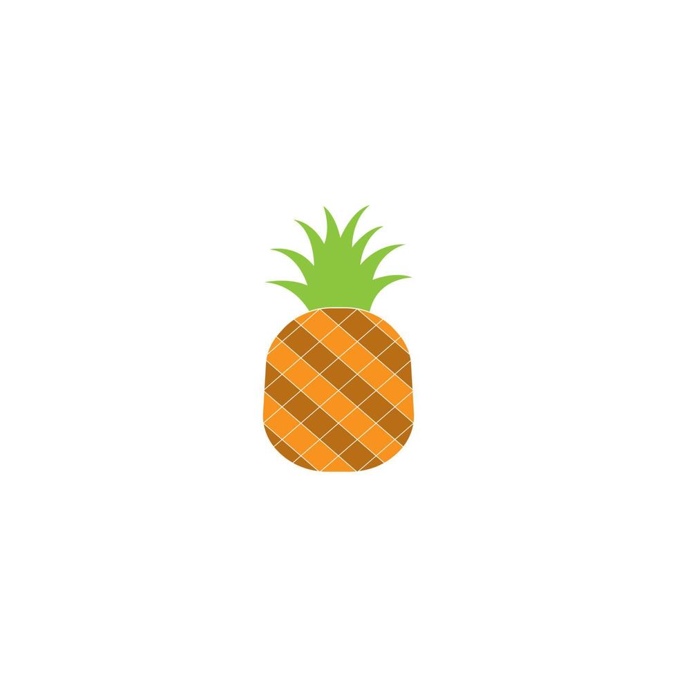 pineapple fruit vector logo icon illustration