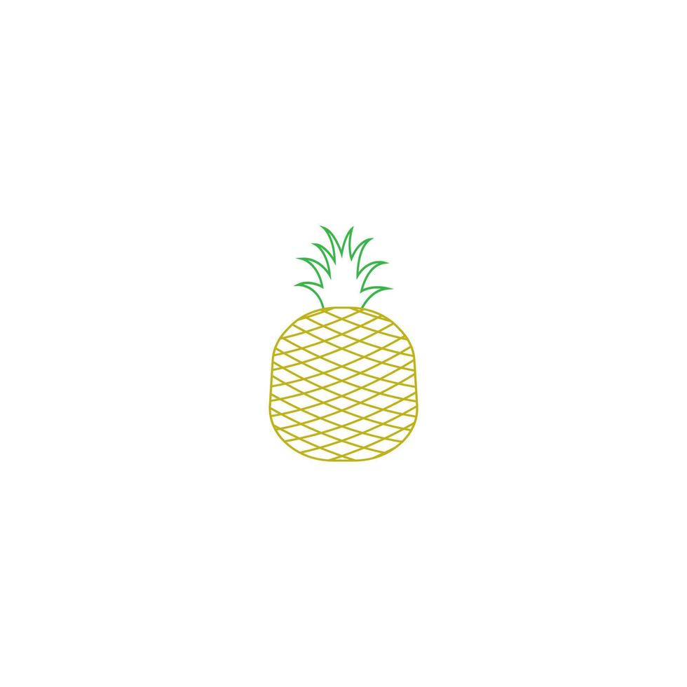 pineapple fruit vector logo icon illustration