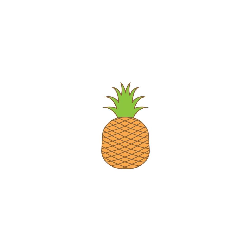 pineapple fruit vector logo icon illustration