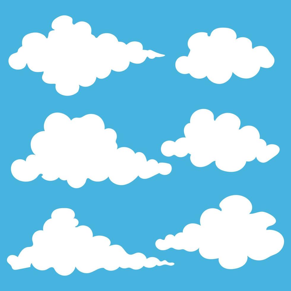 conjunto de iconos de nube vectorial. vector