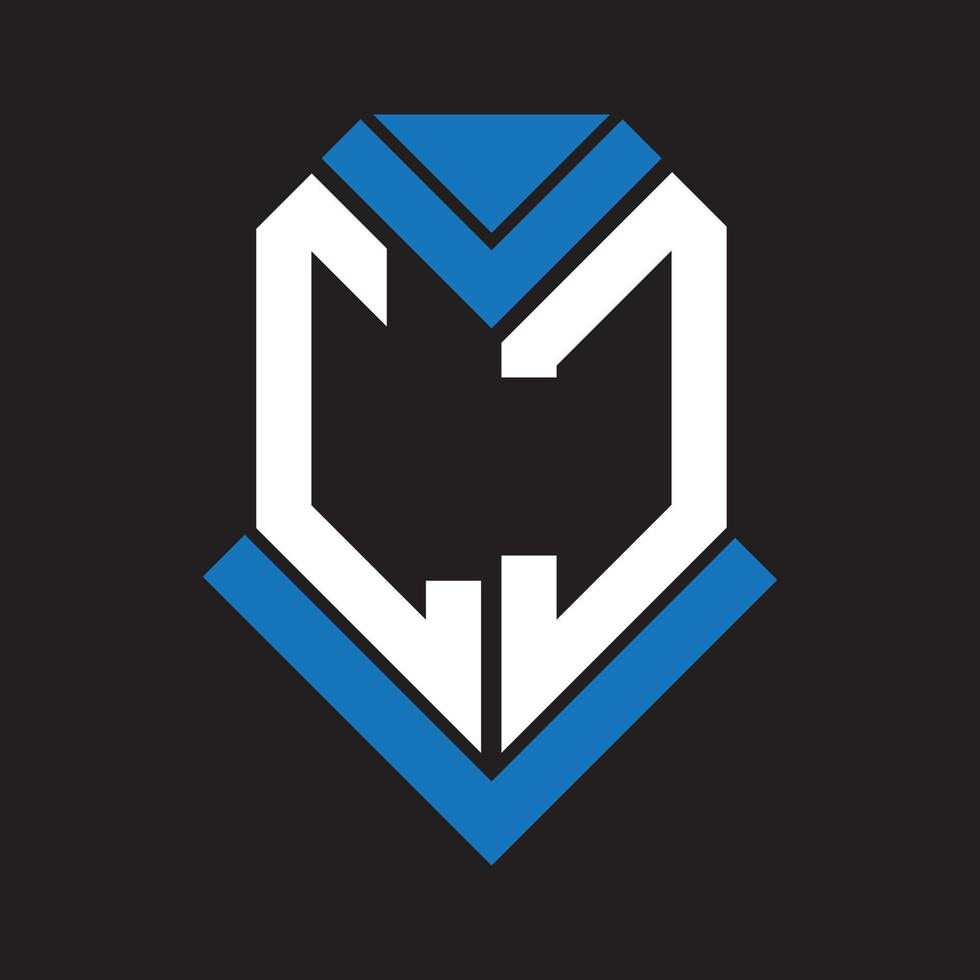 LJ letter logo design on black background. LJ creative initials letter