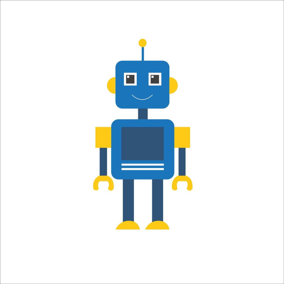 Cute robot vector illustration mascot