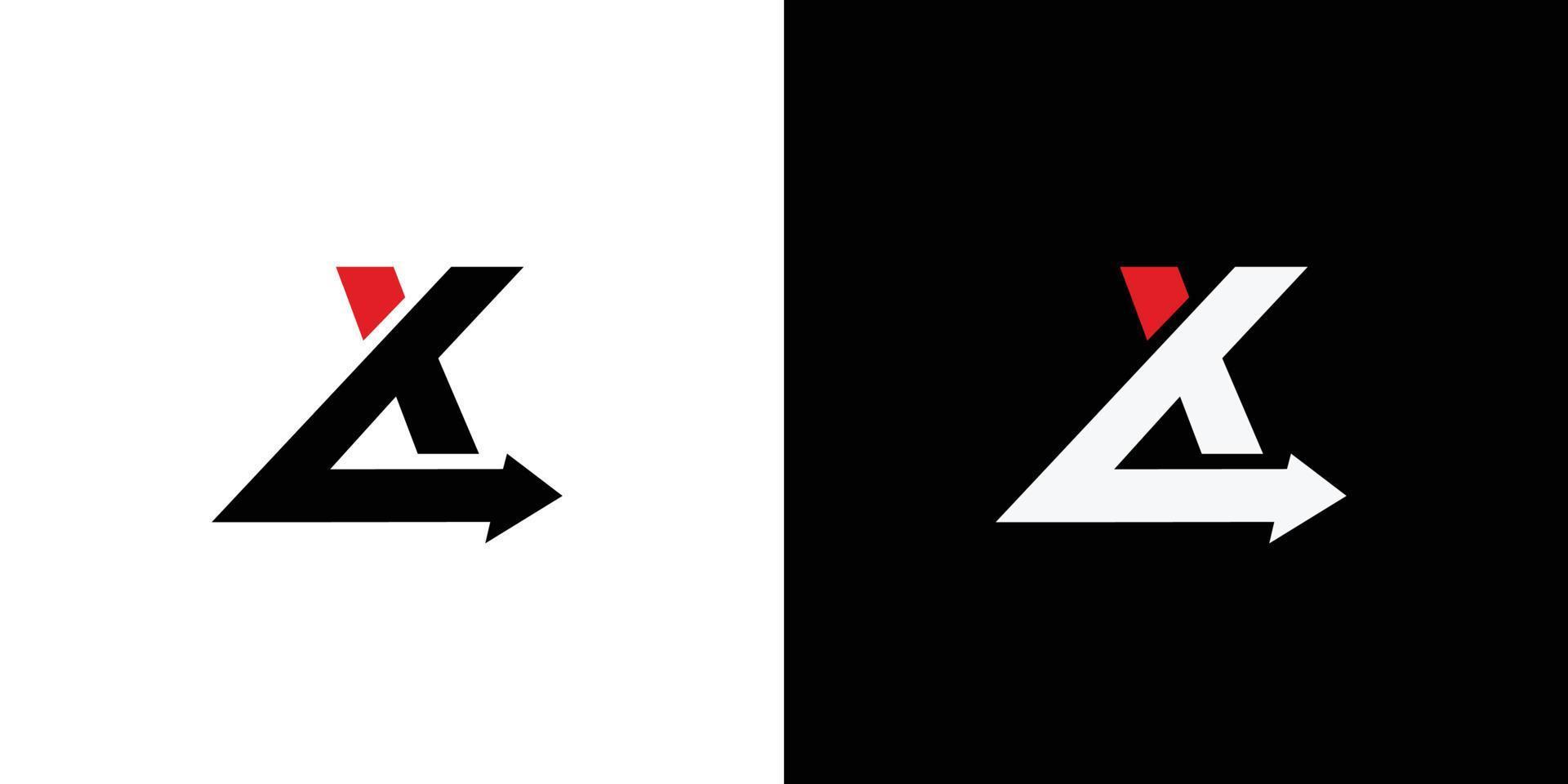 XL initials logo design, unique and modern combination of direction symbols 3 vector