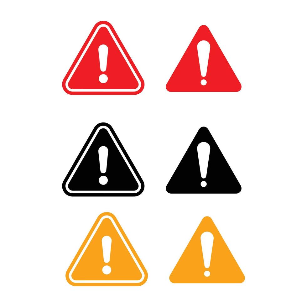 warning attention sign vector design