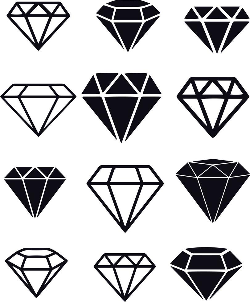 diseño de vectores de diamantes