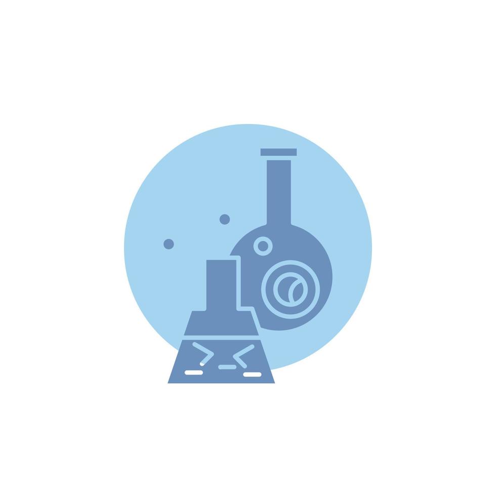beaker. lab. test. tube. scientific Glyph Icon. vector