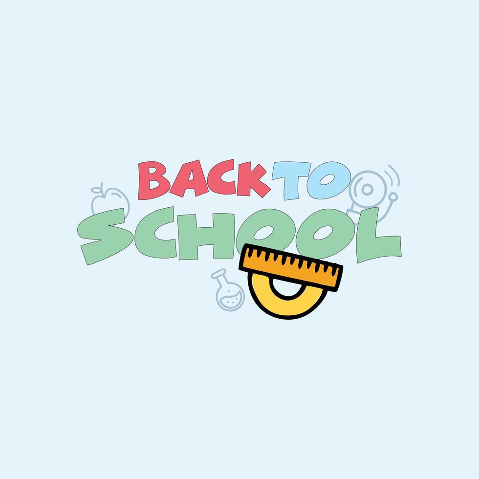 Back to School template for Back to school  Back to school banner and card design vector
